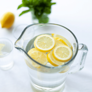 drink lemon water to detox toxins