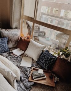 cozy reading area cozy bedroom idea apartment decor looks