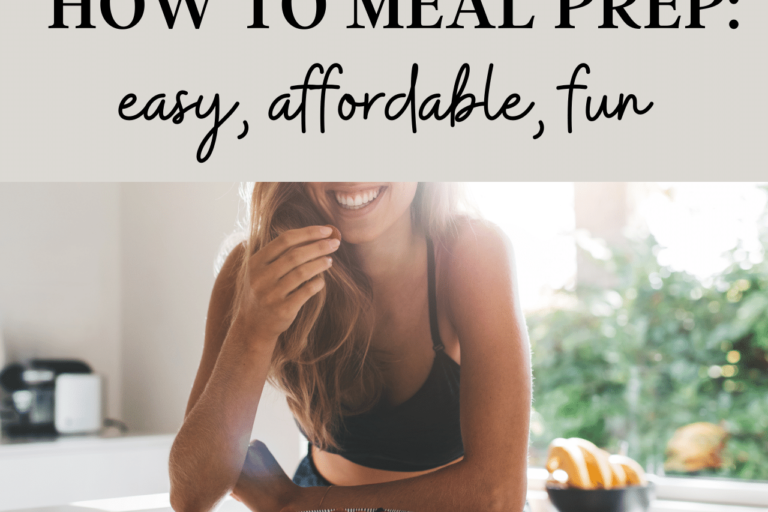 how to meal prep quick and easy