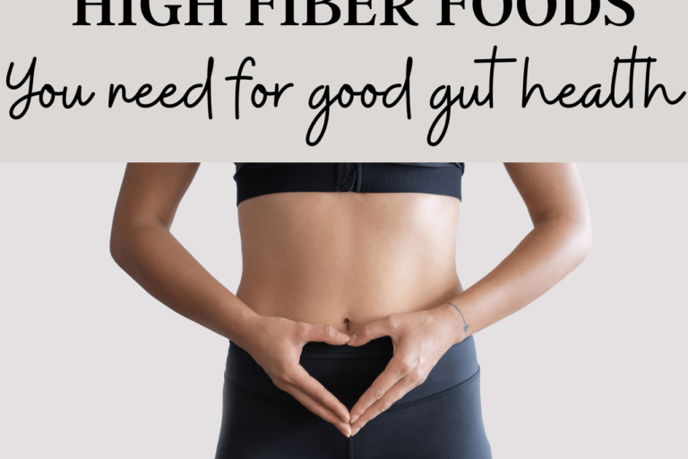 Good gut health, high fiber foods