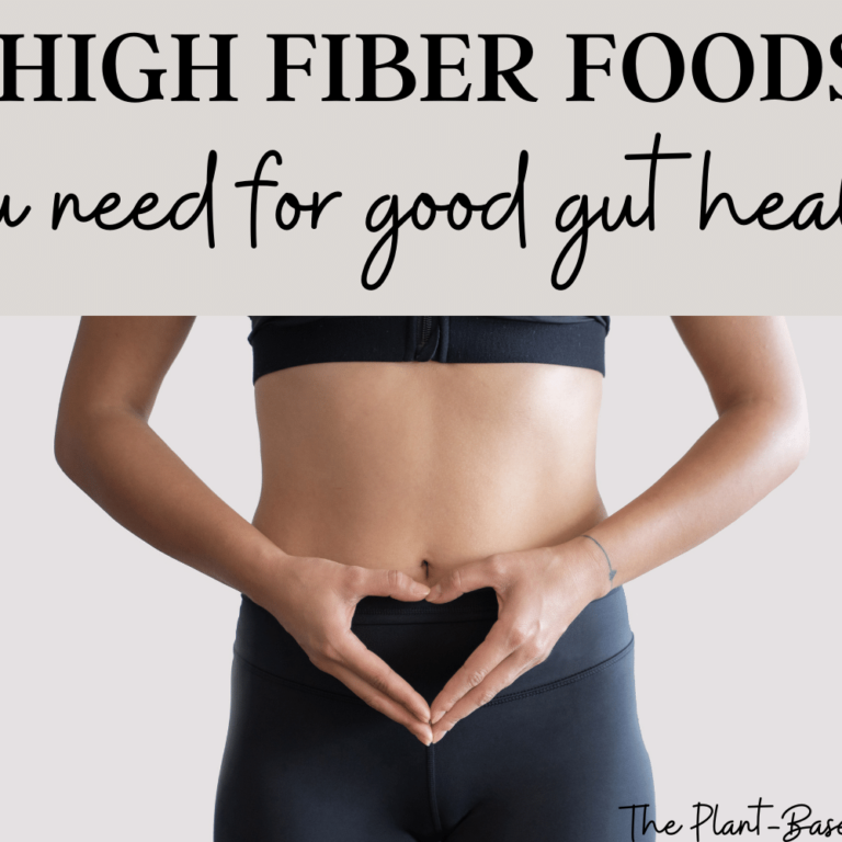 Good gut health, high fiber foods